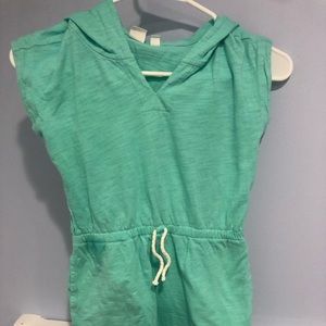 Gap swim coverup, mint green, hooded